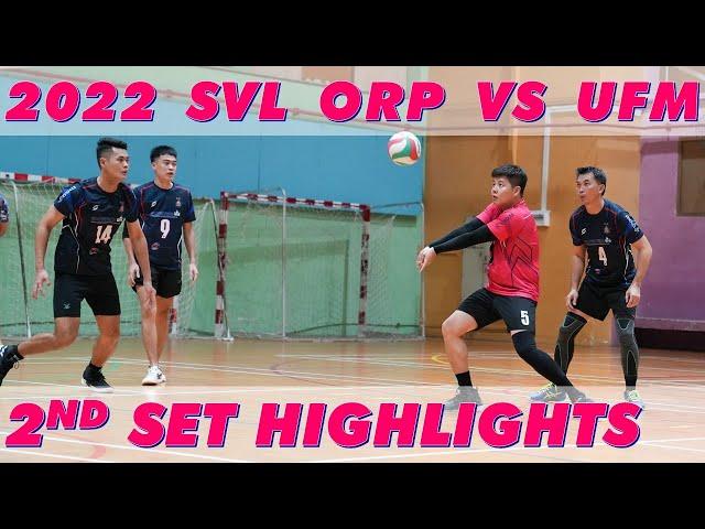 2022 Singapore Volleyball League ORP vs United Force 2nd set Highlights