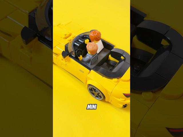 I made a driving Lego car for real! Lego speed champions test #lego #legocars #legospeedchampions