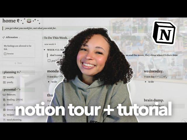 the ULTIMATE notion tour | how i organize my ENTIRE life using notion!