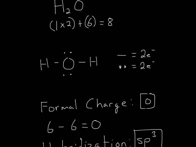 Lewis Structure of Water H2O