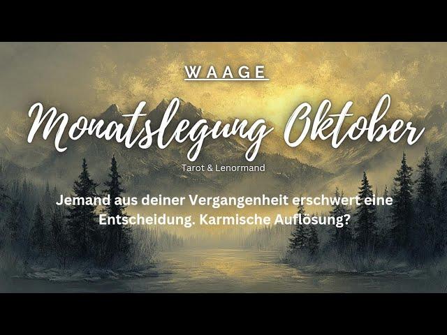 #Waage  #Monatslegung Oktober🃏 Entscheidungen | neue Liebe | langfristiger Erfolg