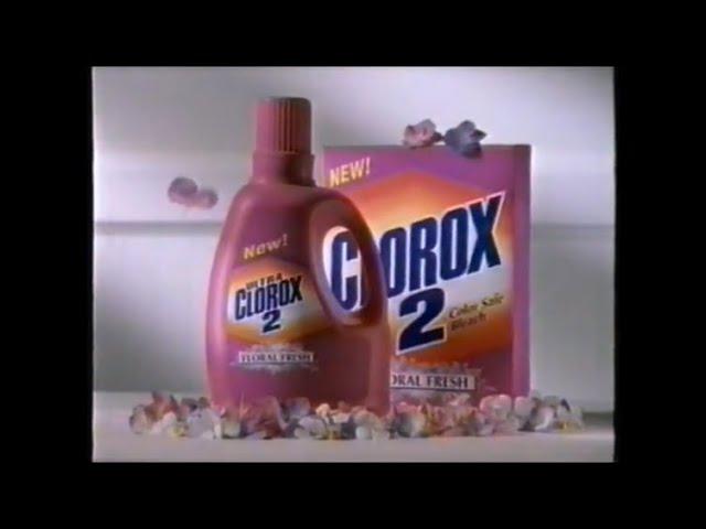 Floral Fresh Clorox 2 Color Safe Bleach Commercial 1997 b