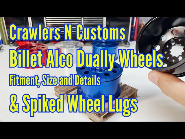 Big Billet Bling! Dually Alco 70x38mm Wheels from Crawlers N Customs Detailed Look.