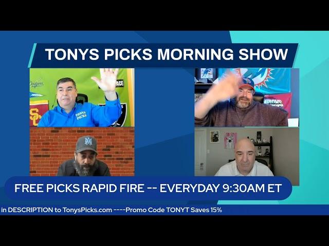 Live MLB NBA NHL WNBA Picks Tonys Picks Morning Show 5-21-2025