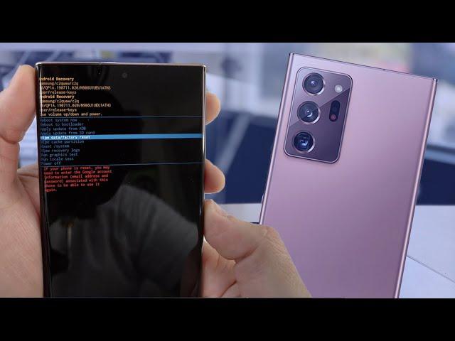 Samsung Galaxy Note 20 ultra 5g  Hard Reset, Forgot Password || YouGtech