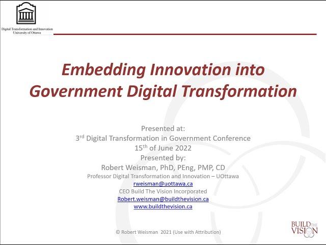 Embedding Innovation into the Digital Transformation