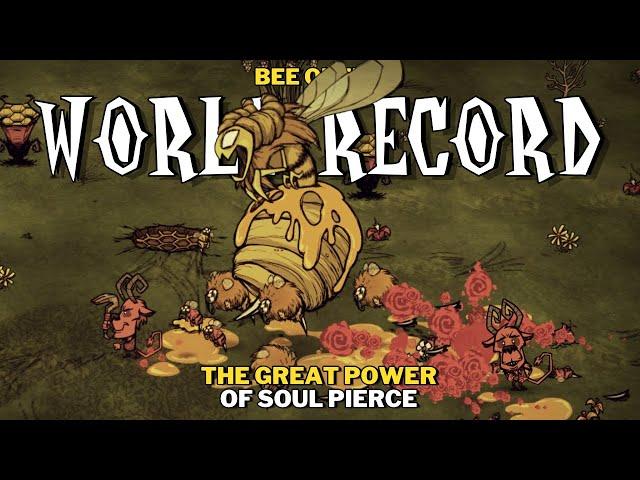 NEW WORTOX BEATS BEE QUEEN WORLD RECORD EASILY! The Great Power of Soul Pierce - Don't Starve | BETA