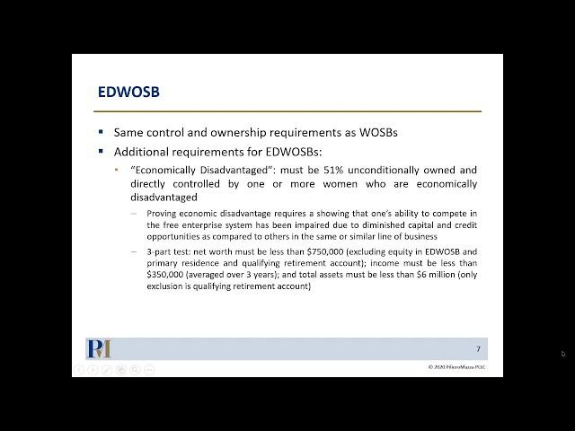 SBA’s New WOSB / EDWOSB Certification Requirement and 8(a) Economic Disadvantage Criteria Revisions