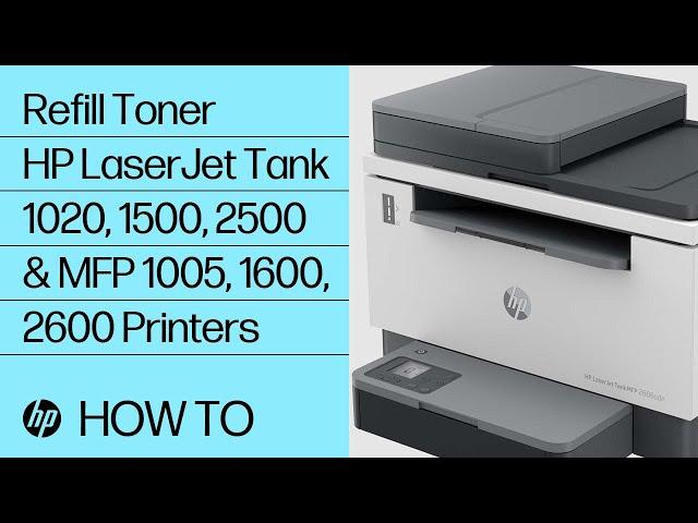 Refill Toner | HP LJ Tank 1020,1500, 2500 & MFP 1005, 1600, 2600 Printers | HP Printers | HP Support