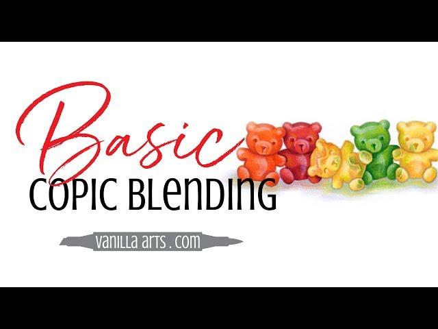 Copic Marker: Beginner Blending Technique, Gummy Bears