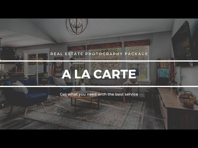 A la Cart Pricing Structure | Utah Real Estate Photography Package