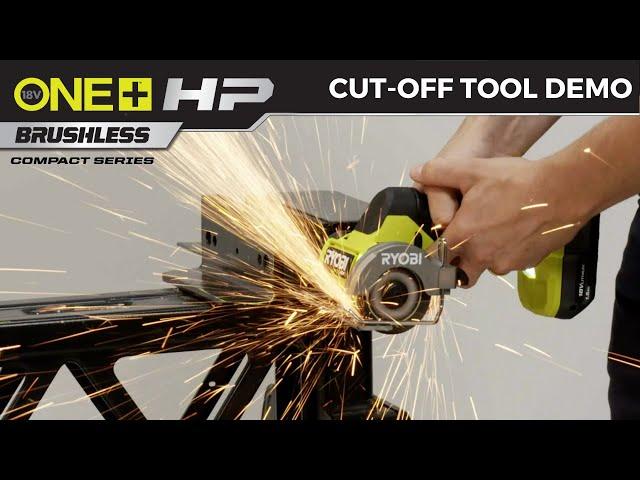 RYOBI 18V ONE+ HP Compact Brushless Cut-Off Tool Demonstration