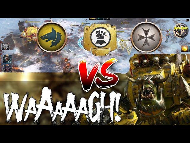 3vs3 Showdown Space Marines and Land Speeder Strike Force vs Ork Horde – Dawn of War III