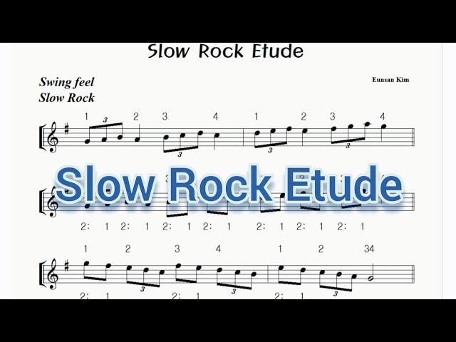 하루 세번만 따라하면 연주가 살아나는 "슬로우락 에튀드" Slow Rock Etude