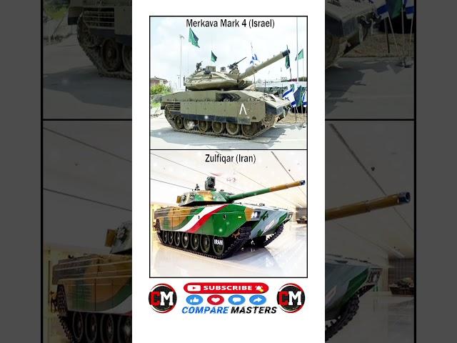 Merkava Mk 4: Israel’s Beast vs Iran’s Zulfiqar Battle Tanks Comparison #comparison #israel #iran