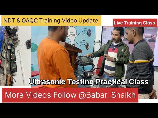 Ultrasonic Testing Practical Class ll UT #ndt #qualitycontrol #weldingndtinspection