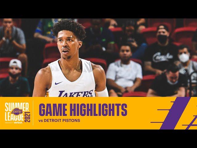 HIGHLIGHTS | Jordan Floyd (16 pts, 5 ast, 3 stl) vs Detroit Pistons | Lakers Summer