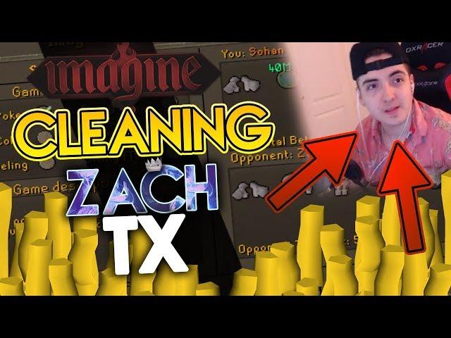 Cleaning ZACHTX RSPS Gambling for his ENTIRE Bank *HILARIOUS* | ImaginePS