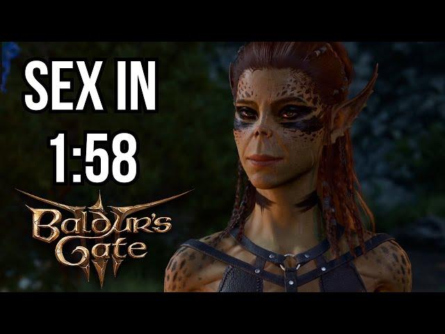 Baldur's Gate 3 S*x% Speedrun in 1:58 (World Record)