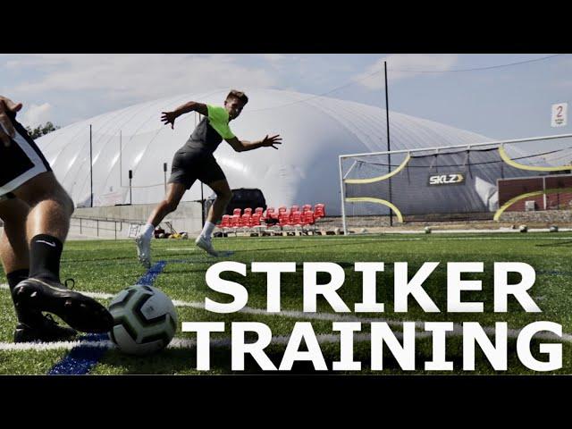 Striker Training Session | Movement & Finishing Training For Center Forwards