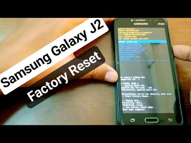 Samsung Galaxy J2 Phone Hard Reset/Factory Reset Full Tutorial