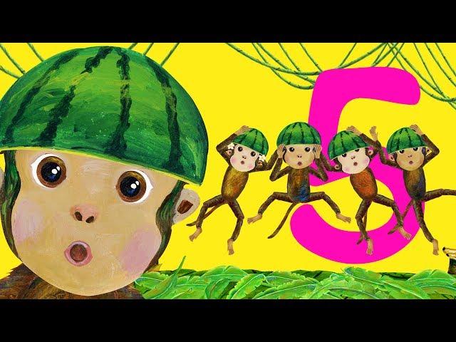 Five Little Monkeys Jumping on the Bed - CoComelon Nursery Rhymes & Kids Songs