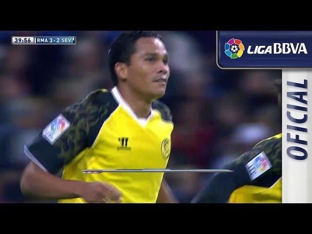 Gol de Bacca (3-2) en el Real Madrid - Sevilla FC - HD