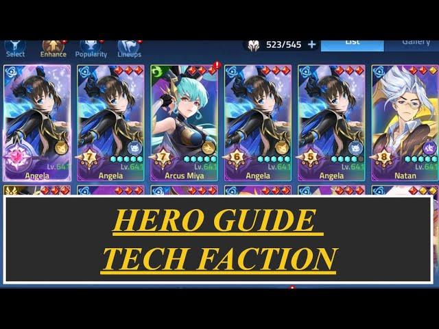 TECH FACTION HERO GUIDE 2024 Mobile Legends: Adventure