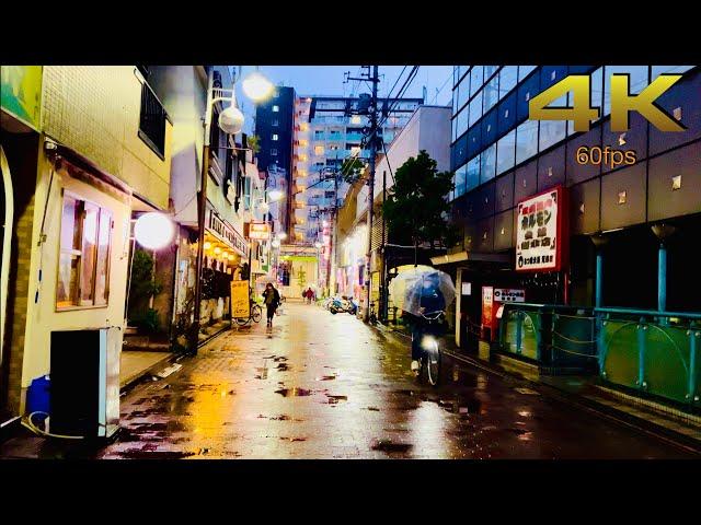 [4K] A rainy afternoon walk through backstreets in Ota-Ku, Tokyo. ASMR 雨の日大田区東京 (Part 2)