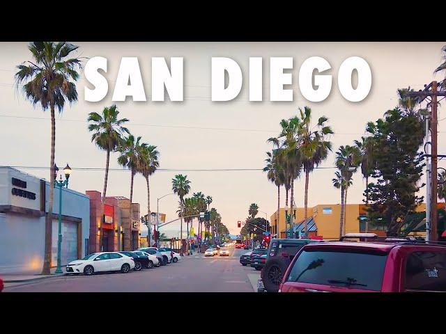 San Diego Scenic Sunrise Walk | Pacific Beach South La Jolla, California 4K