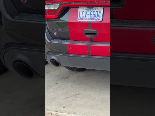 Durango hellcat before and after mid muffler delete