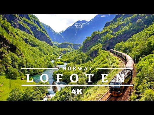 Lofoten Islands Norway 4K / Norway Drone Breathtaking  / Cinematic Drone Footage