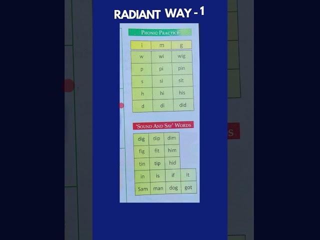 Radiant Way 1| First Step |Page 15| #easy-reading #readlearnplay   #phonics #kids