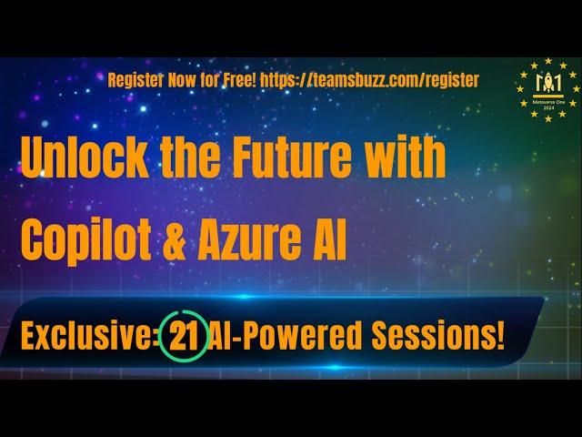 Metaverse One 2024: Copilot and AI sessions