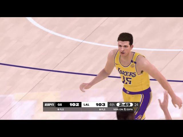 NBA 2K25 Gameday Simulation | LAKERS vs WARRIORS 4TH QTR HIGHLIGHTS