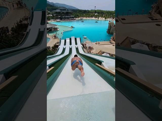 Extreme diving from Super Slide  #pool #show #phuket #slide #waterpark #challenge #tiktok #viral