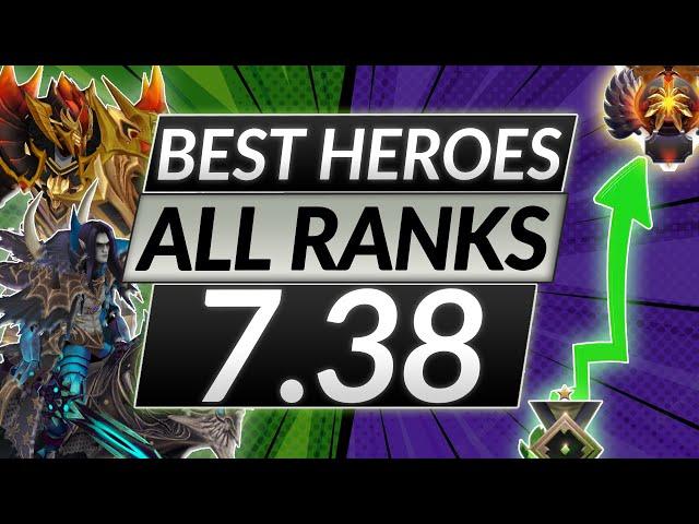 Best Heroes for Every Rank in Patch 7.38 – Dota 2 Meta Update (March 2025 Guide)