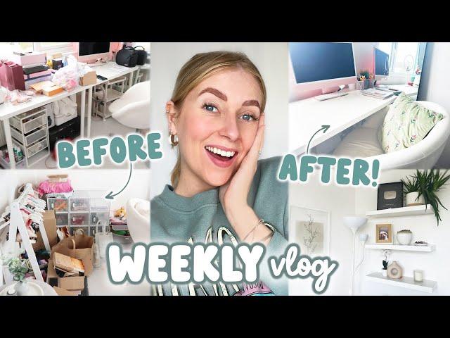 home office transformation & Primark homeware  WEEKLY VLOG (declutter, organise & clean!)