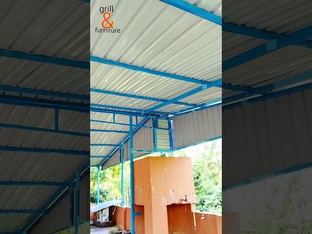 Roof Shed Design and Price for Home. Roofing sheet shed work.tin shed house design grill & furniture