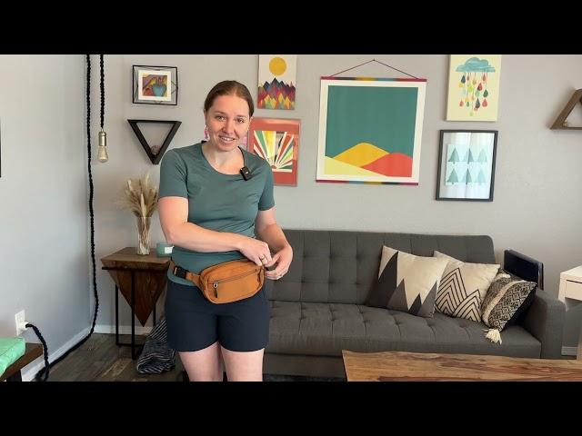  ZORFIN Fanny Packs - Travel waist pack - Brown