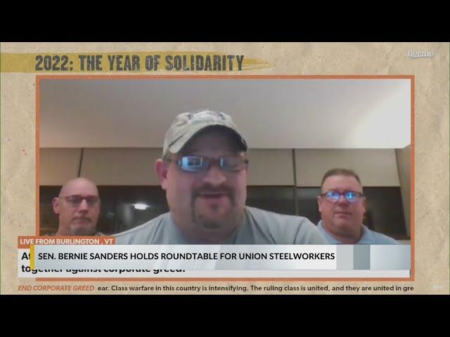 Sen. Bernie Sanders holds virtual roundtable for steelworkers on strike