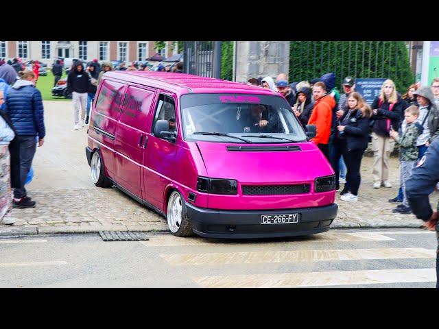 Clean TUNER cars leaving a Carshow in the RAIN | Risenation Belgian Chapter 2023