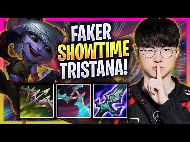 FAKER SHOWTIME WITH TRISTANA! - T1 Faker Plays Tristana MID vs Yasuo! | Season 2024