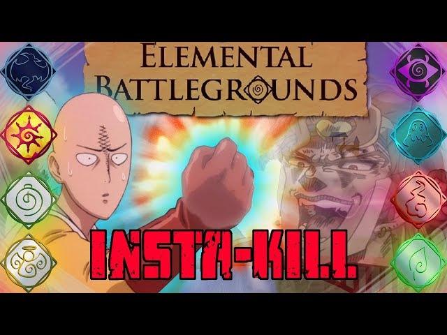 ROBLOX- Elemental Battlegrounds: 3 OP Insta-Kill Combos