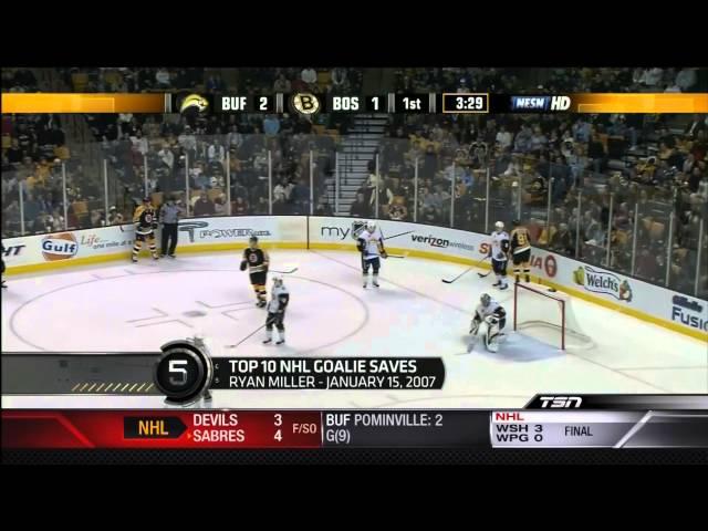 Top 10 - NHL Goalie Saves