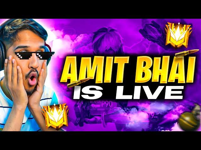 Free Fire Live Rank Push To Grandmaster With AmitBhai