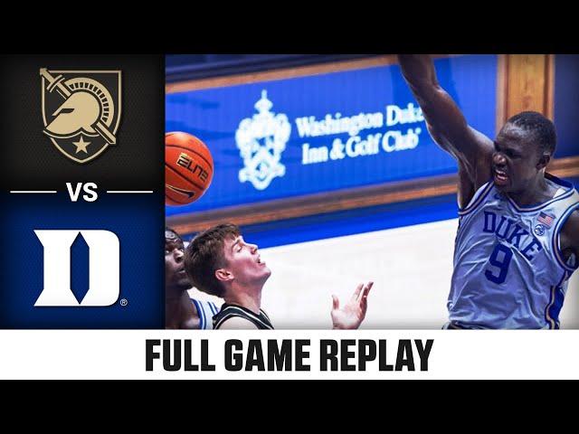 Army vs. Duke Full Game Replay | 2024-25 ACC Men’s Basketball