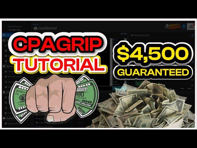 Cpagrip tutorial $4500 guaranteed || CPA Marketing