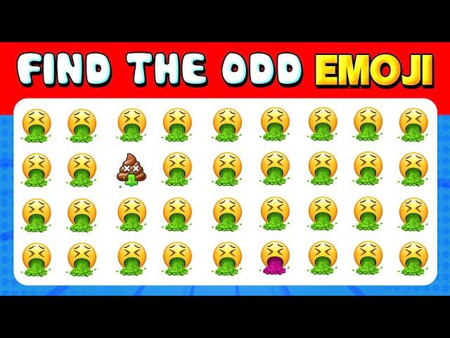 171 puzzles for GENIUS | Find the ODD One Out - Emoji Edition  Easy, Medium, Hard Levels