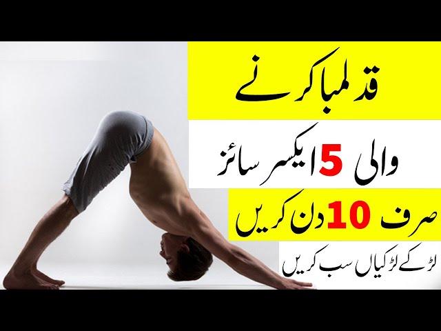 5 Easy Home Exercise For Increase Your Height | How To Increase Height After 18